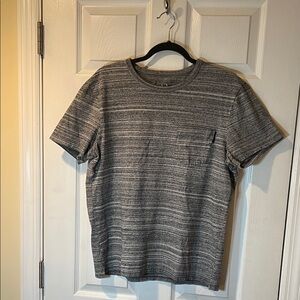 Armani Exchange Gray Striped Men's T-Shirt